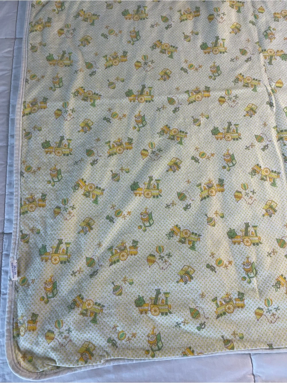 Vintage Carter's Baby Blanket Train Toy Lovey Security Replacement ✔️Size Flaws